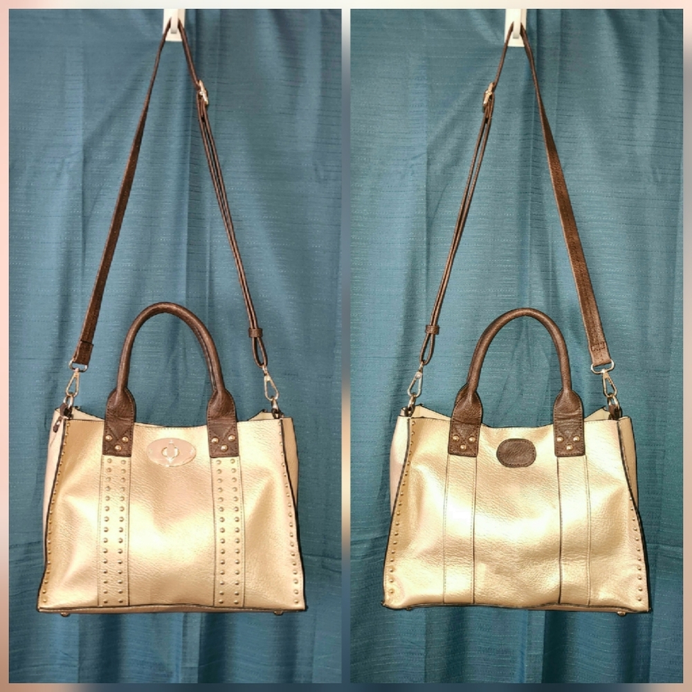 Gold Studded Handbag - Picture 4 of 6